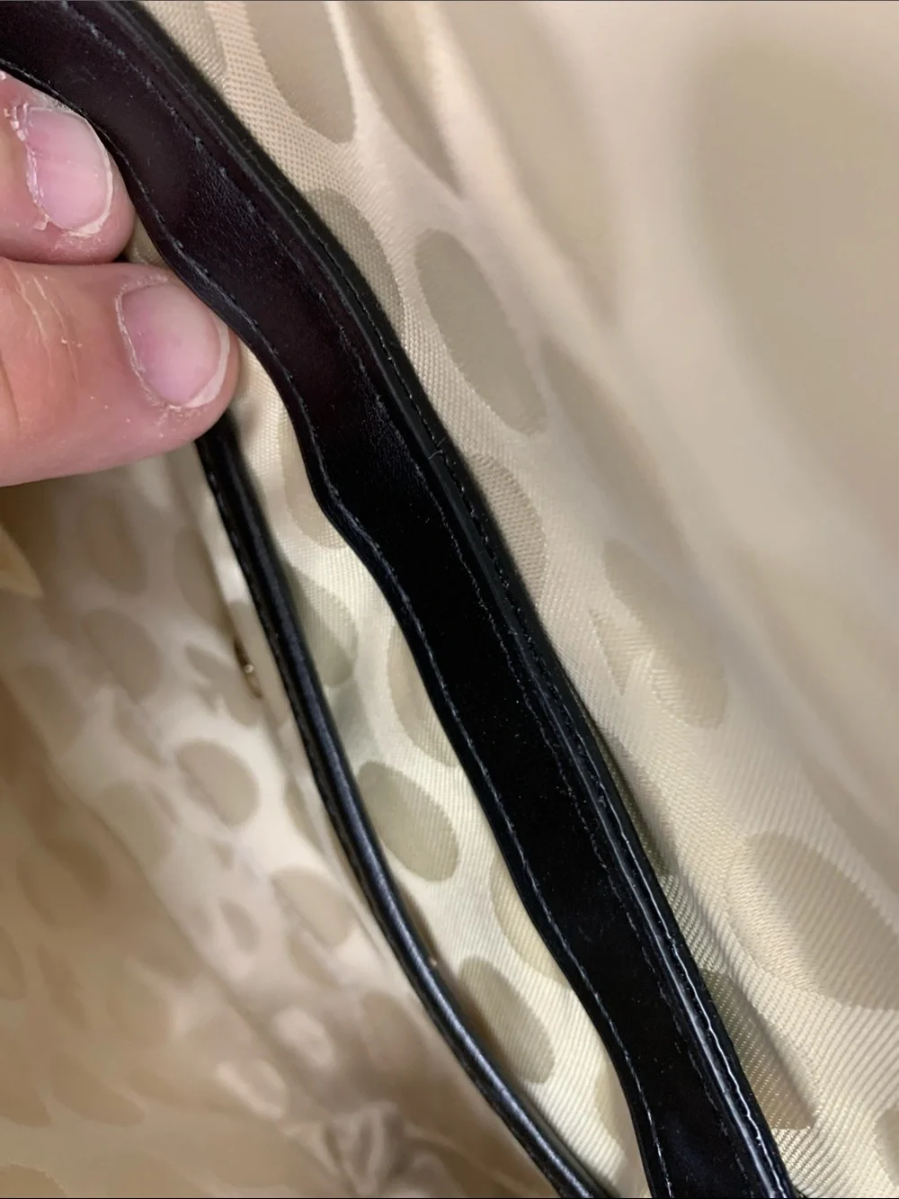 kate spade Black and Light Pink Polka Dot Crossbody Bag